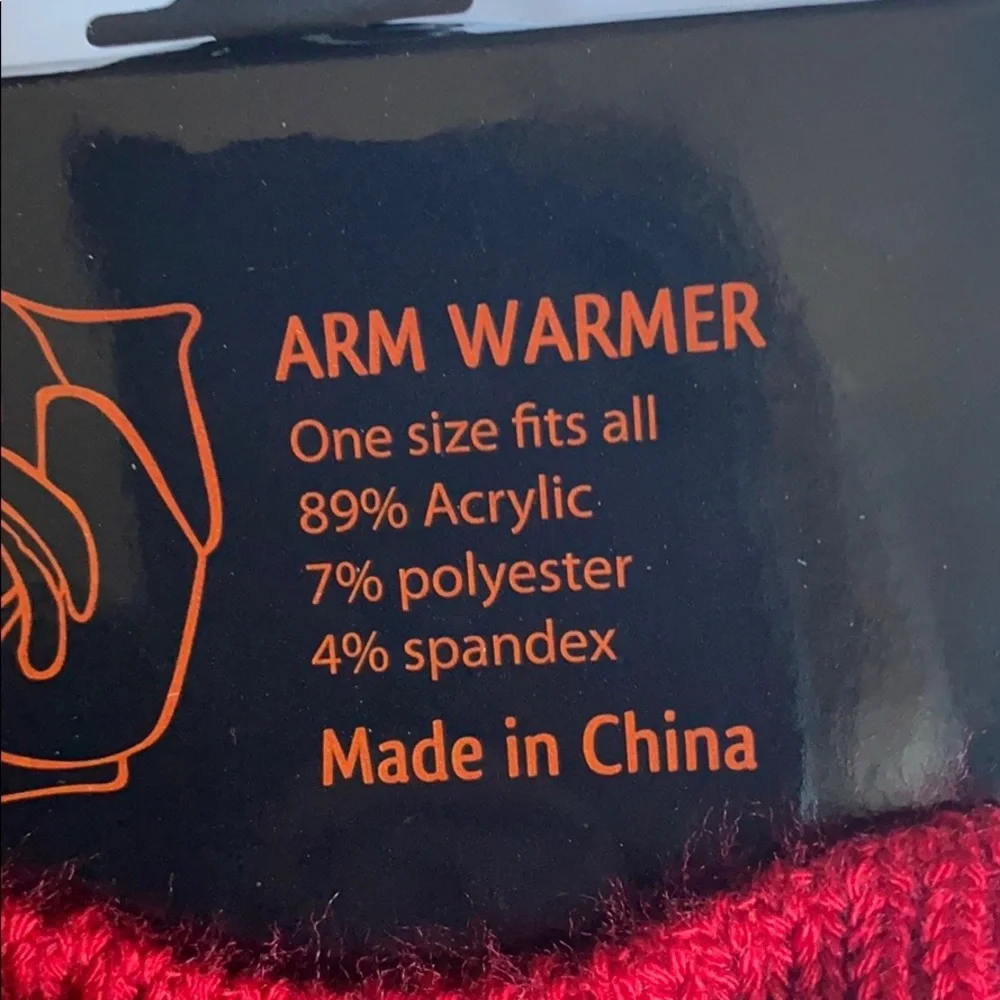 BUNDLE SALE 2/$27 Mix/Match New Red Stretch Arm Warmer Gloves